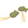 CanadianCat Company Cat Toy, Catnip Fish & Mouse with Raffia