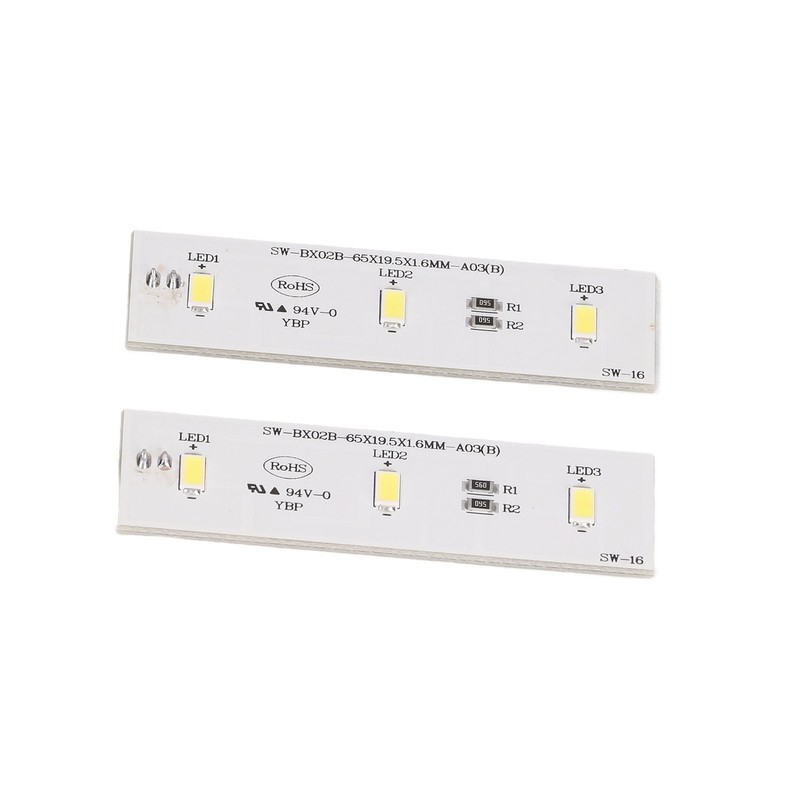 2Pcs Refrigerator LED Light Strip Bar Replacement Freezer Refrigerator Light