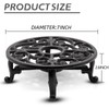 7 Inches Cast Iron Teapot Warmer Dish Cups Trivet,Round-Shaped Design