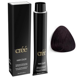 Cree Professional Permanent Hair Color, 100ml - 3.4 fl.oz. (Deep Irisee 2.2)