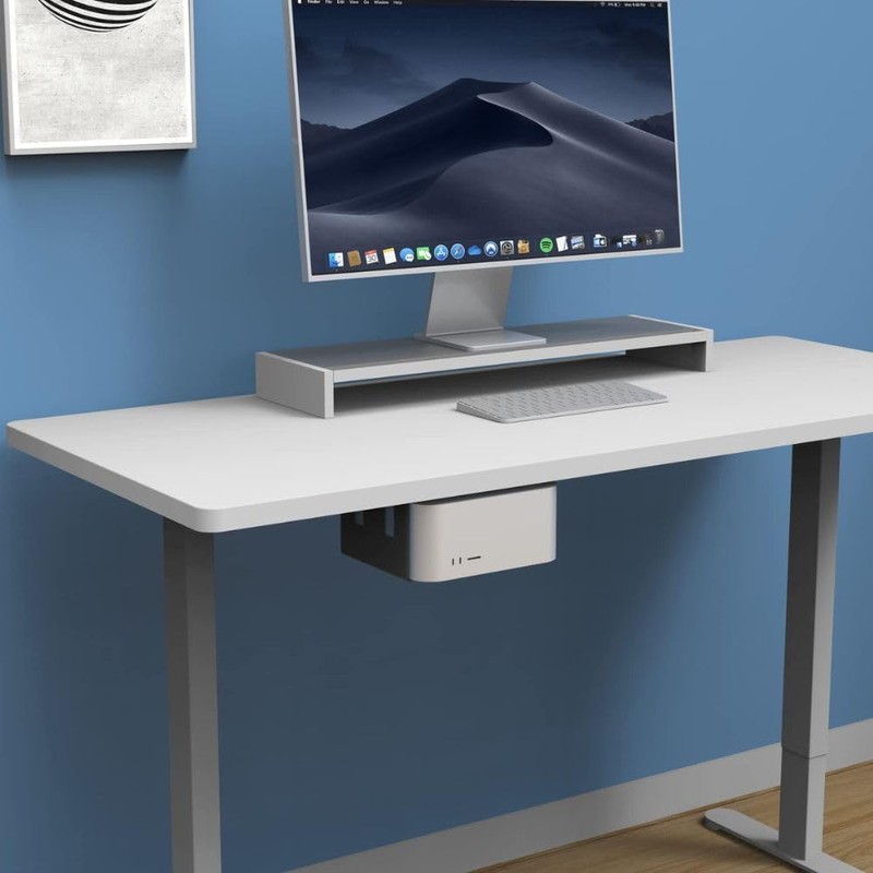 Tiny Room Mac mini M4 Under Desk Storage Bracket, VESA