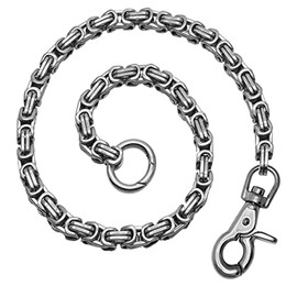 SoulCats Stainless Steel Key Chain/Trouser Chain with Carabiner, Biker Wallet Chain Wallet, Stainless Steel