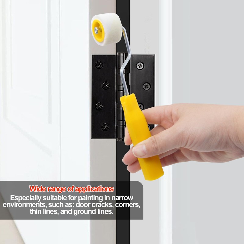 MingQiEven 4/5 inch Mini Paint Rollers for Touch up Trim