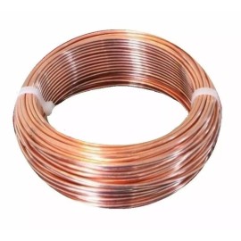 Copper Wire USA 12 Ga. Bare Copper Round Wire 99.9% Pure Copper (Half Hard) 5 To 100 Ft. Coil - 10 Ft - Coil