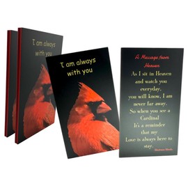 Westmon Works Cardinal Memorial Prayer Cards with Messages from Heaven Made in the USA, Set of 10