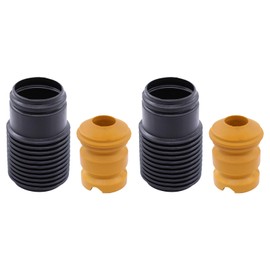 Dust Cover Set Shock Absorber Dust Cover Stop Buffer Dust Cap Rubber Bumper Rubber Suspension Dust Protection Rubber Buffer Front for Panda Cordoba 6K Ibiza 6L Fabia 6Y Roomster Fox Polo 9N