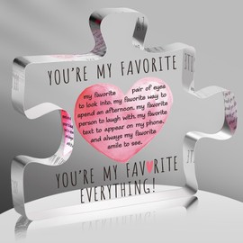 I Love You Gifts for Her Him, Romantic Gifts For Husband Wife, Birthday for Boyfriend, Girlfriend, Lesbian Couples Wedding Anniversary Acrylic Plaque for Men Women (My Favorite)