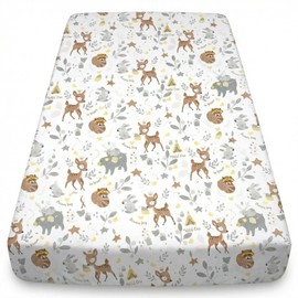 Baby Safe Cot Bed Linen 60 x 120 cm with Corners - Mattress Topper for Cot Bed 60 x 120 cm Made of 100% Cotton, Oeko-Tex Certificate, Made in Europe