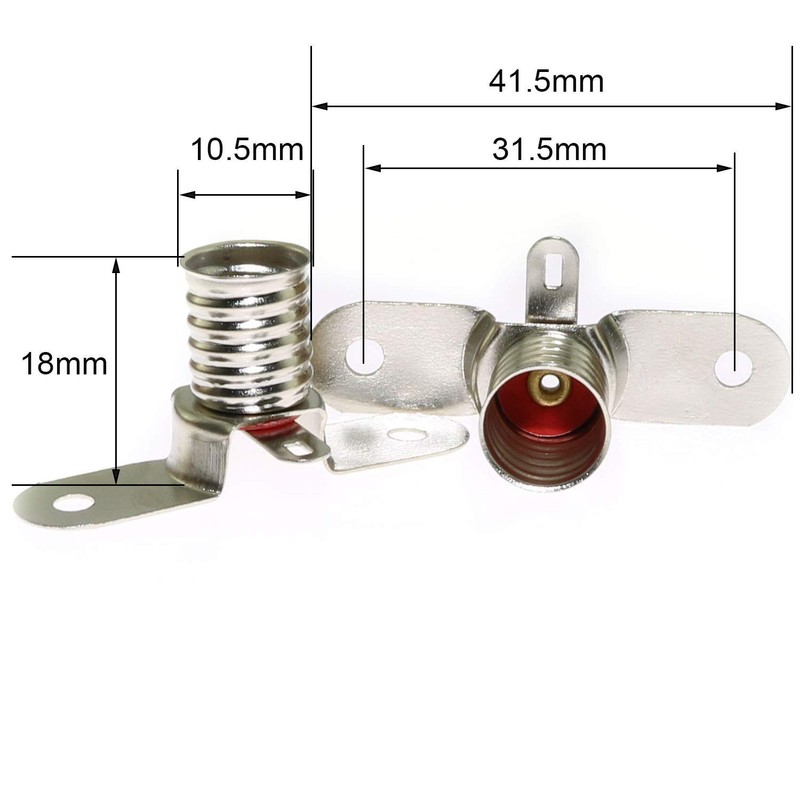 MEETOOT 10 mini bombillas LED E10 para estudiante de física,