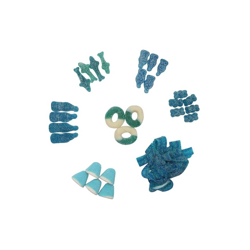 FirstChoiceCandy Sour Mix Gummies (Blue, 5 Pound)