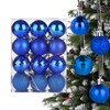 Yisscen Set of 24 Christmas Baubles Diameter 4 cm Christmas
