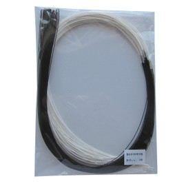 Mizuhiki Black & White No. 40 5 Sticks 47.2 inches (120 cm), Pack of 20