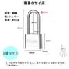 2 Pcs Stainless Steel Padlock Security Lock with Key Small