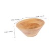ABOOFAN Large Wooden Salad Bowl Design for Easy Mixing Pouring