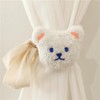 2 Pack Curtain Tiebacks, Plush Bear Decorative Rope Curtain Ties,