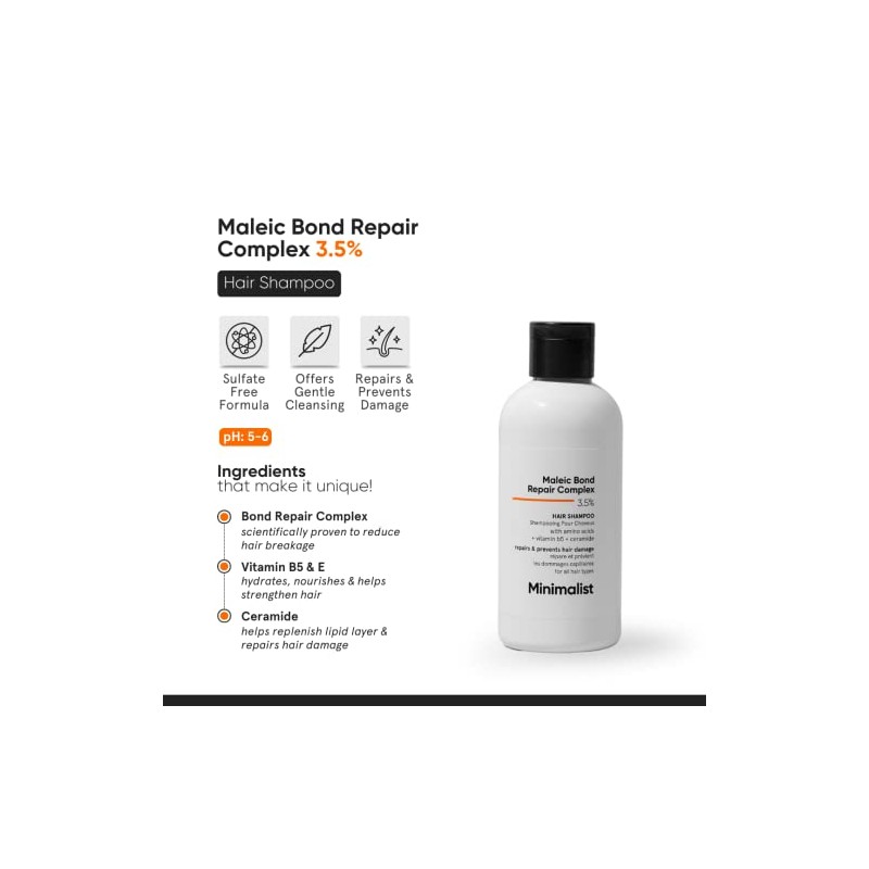 Champú para cabello dañado y encrespado | Complejo reparador de