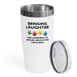 Flairy Land Special ED Teacher Tumbler 20oz White -Special Education Teaching - Sped Teacher Gifts Classroom Must Haves Iep Speducator Special Education Teacher