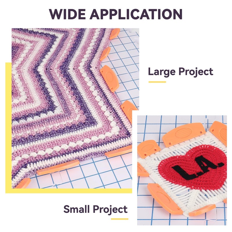 Reessy Blocking Pins, 20Pcs Blocking Pins for Knitting and Crochet