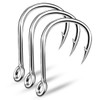 500PCS Premium Fishhooks,10 Sizes High Carbon Steel Fishing Hooks,Portable Plastic