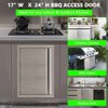 Outdoor Kitchen Door, 17" W X 24" H BBQ Access