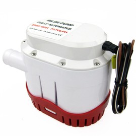 NEWMAIX 12V 2000GPH Automatic Electric Bilge Pump Marine Boat Submersible Water Pump with Built in Float Switch