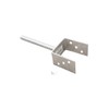 B2 Post Anchor Post Anchor U-Shaped with Pivot Galvanised Steel