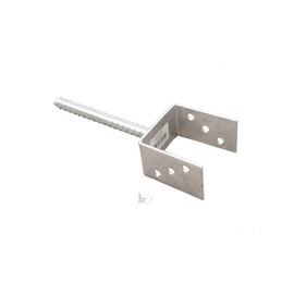 B2 Post Anchor Post Anchor U-Shaped with Pivot Galvanised Steel 101X100X200 mm
