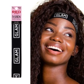 Red by Kiss Fashion Lace Melting Elastic Band for Wigs and Edge Laying, Perfect fit during all activity, Keep Baby Hairs in Place (Regular 1-1/8")