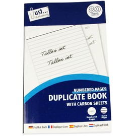 Carbon Duplicate Book A5 Size with 80 Numbered Pages