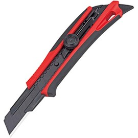 TAJIMA Utility Knife - 1" 7-Point Rock Hard FIN Snap Blade Box Cutter with Dial Lock & 2 Rock Hard Blades - DFC671N-R1