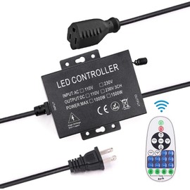 YI LIGHTING - 1000W Max Outdoor Dimmer Controller for String Lights - Weatherproof 50ft Wireless Remote Control Dimmer with Fuse Protection