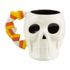 Mud Pie Glow In The Dark Mug, Skeleton, 16oz