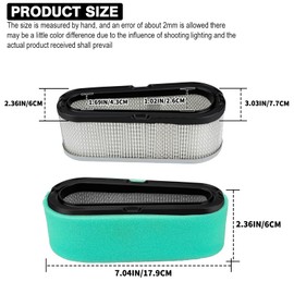 LOCOPOW Air Filter 493910 691667 for Briggs & Stratton 28A702 28B702 28B707 8.5HP 10.5HP 11.5HP Vertical Engine Lawn Tractor with 272477 272477S 194702 194706 194706 1 9470799195706 Stand Motor with