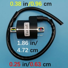 Tuzliufi Bobina de Encendido para Honda Polaris Rancher TRX450 TRX500 TRX650 TRX FE FM 400 450 500 650 250 300 350 525 3083642 3083923 3088053 3089266 3089783 30500-HN7-003 30500-HP0-A01 Z379