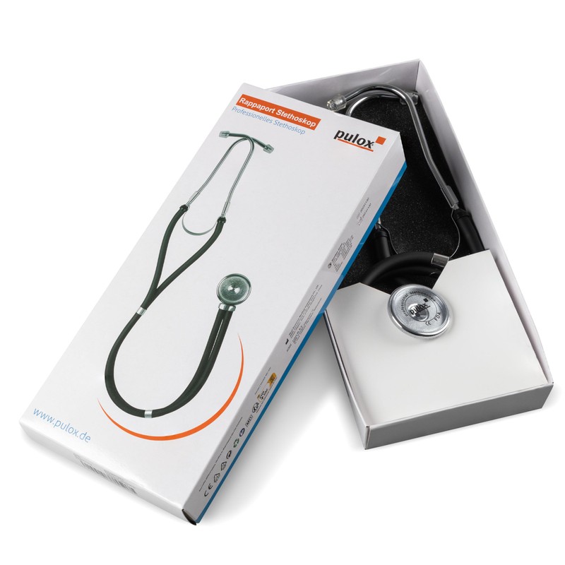 Pulox Rappaport Stethoscope - Professional 5-in-1 Double Tube Stethoscope with