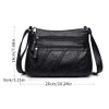 ACNCN Soft PU Leather Crossbody Shoulder Bag, Stylish Women's Multi-Pocket