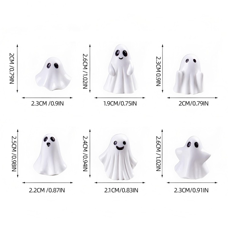SHIFANQI Halloween Ghost Figurine - Spooky Resin Ghost Statue, Funny