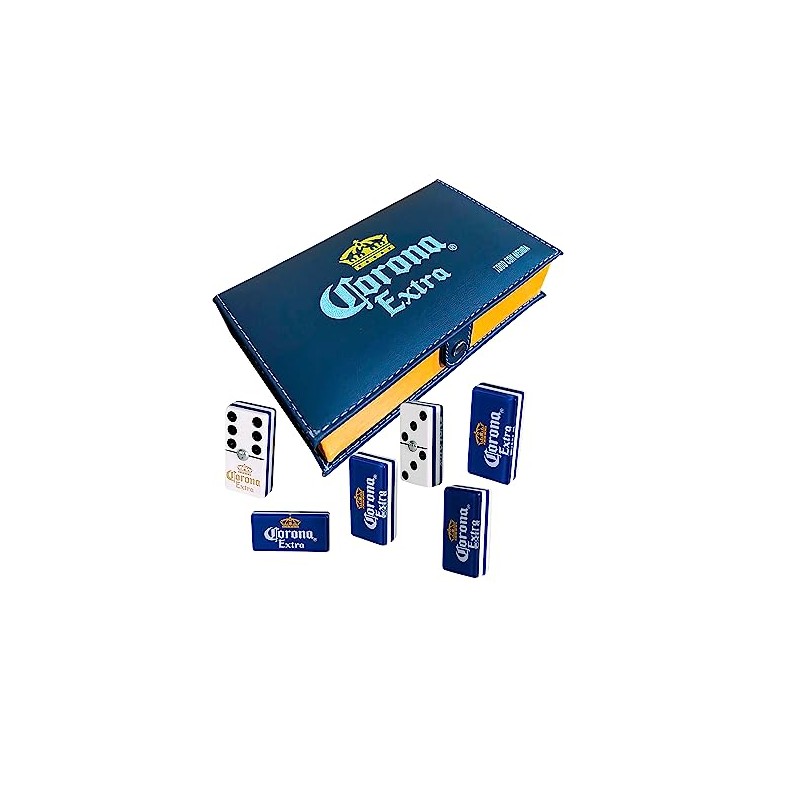 Domino Corona Azul + Cubilete Corona Extra + Baraja Corona