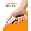 Bilivein Heavy Duty Utility Knife Retractable - Metal Box Cutter