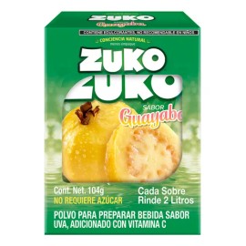 Zuko Guayaba Bebida En Polvo 8 Sobres/13g, Rinde 2l C/u