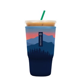 Sok It Java Sok Iced Coffee & Cold Soda Insulated Neoprene Cup Sleeve (Blue Ridge, XLarge: 38-42oz)