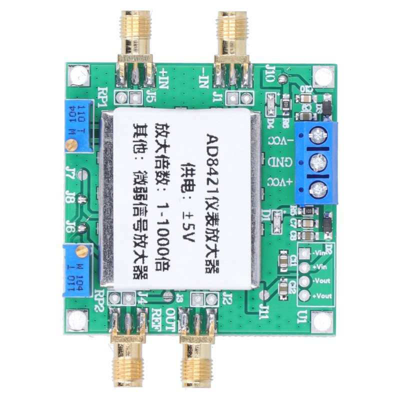 Amplifier Module AD8421 2.3mA 500pA Low Noise Distortion Signal Instrument