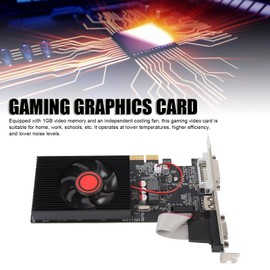 Graphics Card,1GB DDR3 64 Bit Gaming Video Card,PCI Express 2.0 16X Interface, HDMI, DVI, VGA, Single Fan, Computer Video Card for Working Gaming