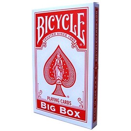 US Playing Card Co. Big Bicycle Cards (Jumbo Bicycle Cards, Red)