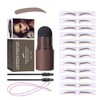 Sello De Cejas, Eyebrow Stencil stamp Kit, Polvo para Cejas