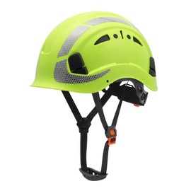 LOHASWORK Hard Hat, Construction Safety Helmet, Hard Hat with Chin Strap, Cascos De Construccion, Hard Hats Construction OSHA Approved, Forestry Aborist Work Helmets for Men Women (06 Yellow)