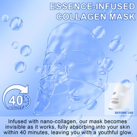 Collagen Face Mask - Deep Collagen Anti Wrinkle Lifting Mask Collagen Overnight, Face Mask for Women, Hydrating Moisturizing, 6 Pack