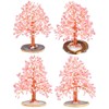 Nupuyai Rose Quartz Crystal Tree Feng Shui Money Tree Tree