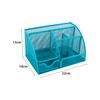 Generic Mesh Desk Tidy Organiser Office Stationery Container 5 Storage