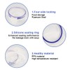 Jinsion Set of 4 PP5 Food Storage Containers with Lid,